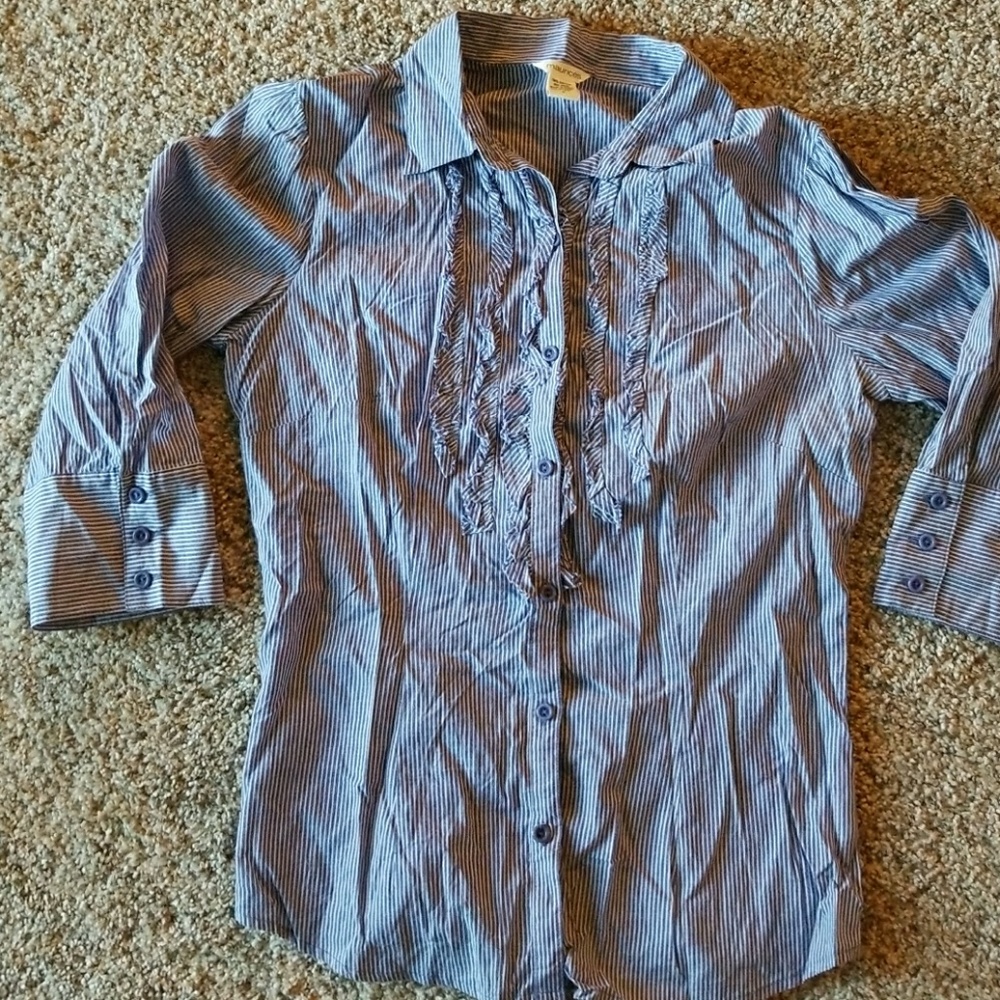 *Final Price* Ruffled Maurices Blouse size Small